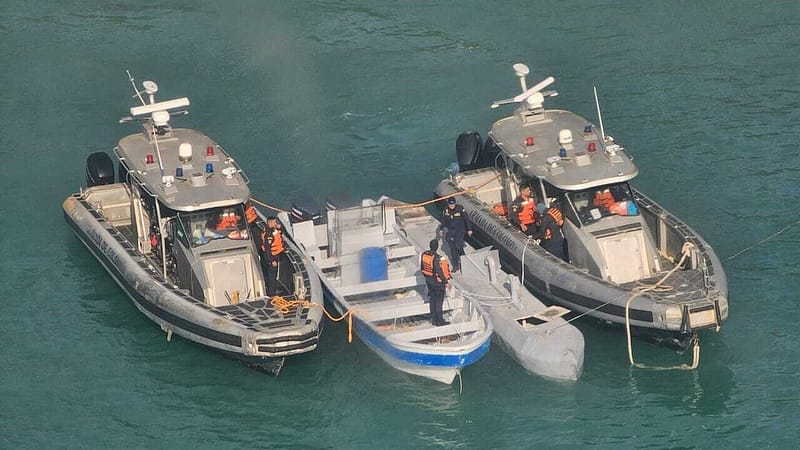 Starlink powered drone narco sub intercepted by colombian navy — boat was converted into a drone for uncrewed smuggling
