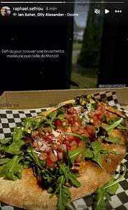 Où se cache la meilleure bruschetta? raphaël d’od pense l’avoir trouvée!
