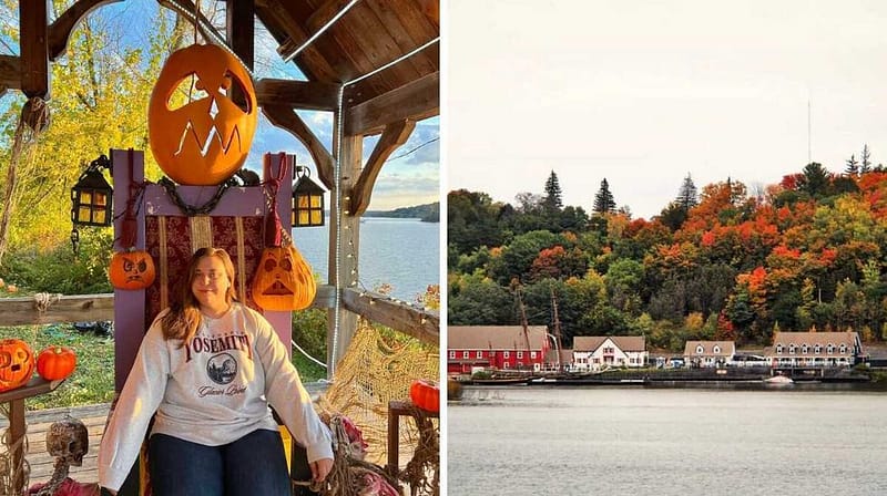 This tiny ontario harbour village is an autumn gem with pumpkin filled paths and coastal charm