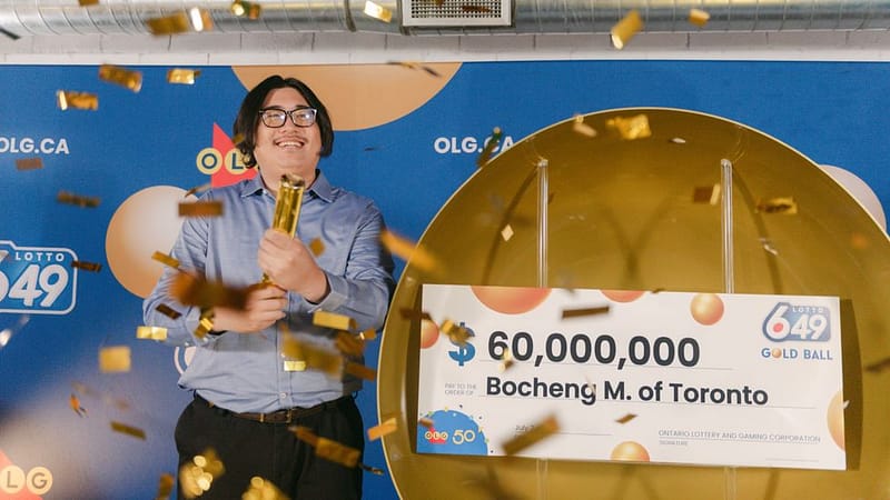 Lotto 6/49 winner from toronto got the $60 million jackpot with a ticket he bought online