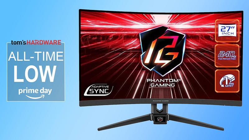 Asrock’s 27 inch phantom gaming monitor is just $104 — 240 hz at 1080p on the cheap