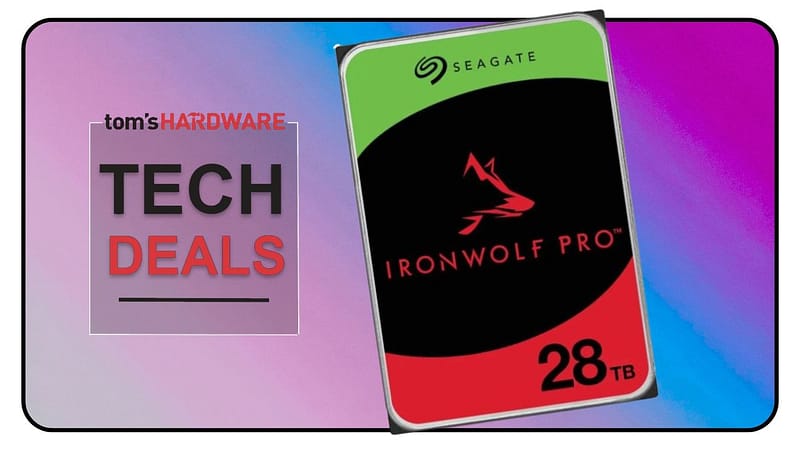 Go big with a 28tb seagate ironwolf pro, now just $479 in newegg's limited sale — bargain storage priced at just $17 per tb
