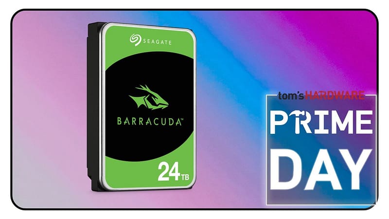 Spacious 24tb hard drive is a mere 1 cent per gb — seagate's barracuda 24tb hdd is back on sale for $249