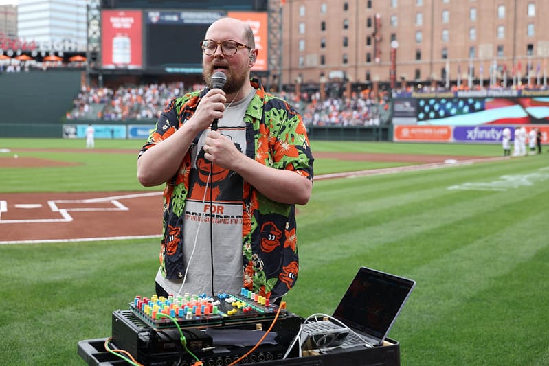 Dan deacon performs the national anthem at baltimore orioles game: watch