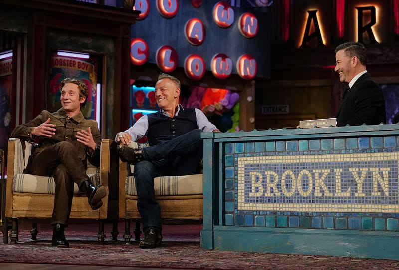 Watch bruce springsteen and jeremy allen white discuss their new movie on kimmel