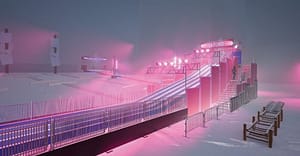 A Massive Winter Slide Park Just Opened In Downtown Montreal — And It's Totally Free