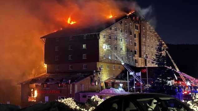 L’incendie D’un Hôtel Dans Une Station De Ski En Turquie Fait 66 morts