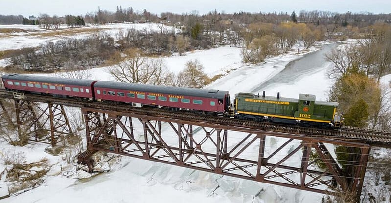 This Cozy Winter Train Ride Near Toronto Has Snow Kissed Views And A Romantic Feast On Board