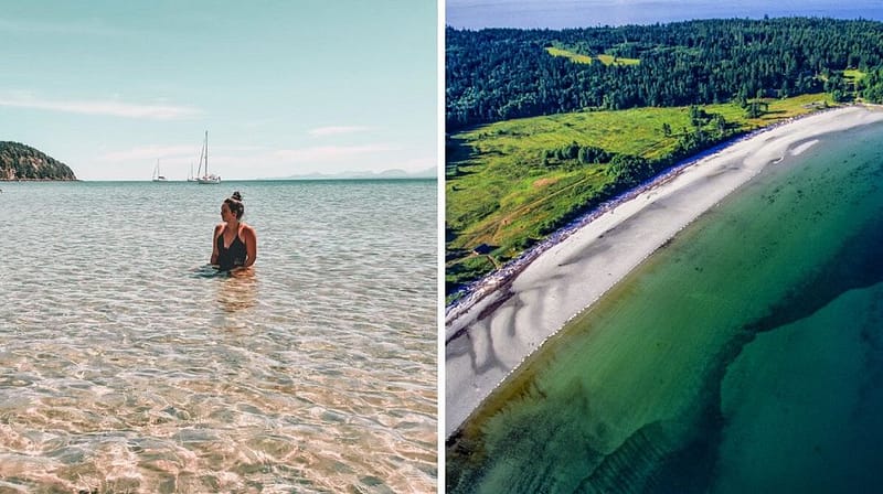 One Of Bc's Top Beaches Is This Secluded Stretch Of White Sand Tucked Away On A Tiny Island