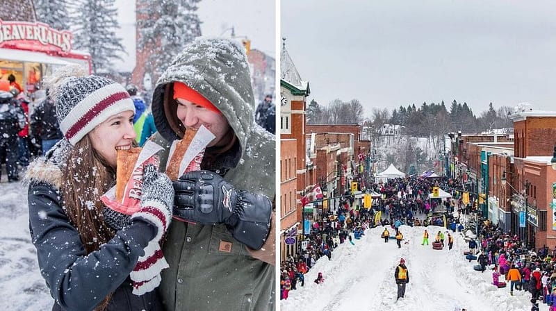 This Quaint Town Near Toronto Is A Hidden Winter Gem With Downtown Snow Tubing And Fire Pits