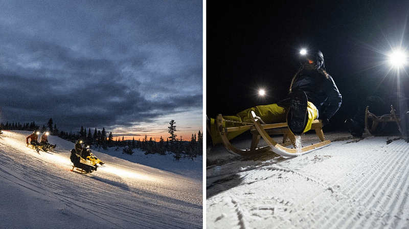 Tu Peux Glisser En Luge Sous Le Ciel étoilé Sur Une Piste De 7,5 Km Au Québec