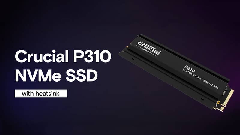 Crucial P310 Ssd With Heatsink Carries A $30 To $40 Premium — $105 For 1tb And $160 For 2tb