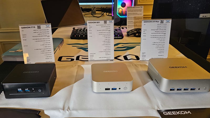 Geekom Introduces New Mini Pcs At Ces 2025 — Snapdragon X Elite, Ryzen Ai 9, And Core Ultra 9 All Represented